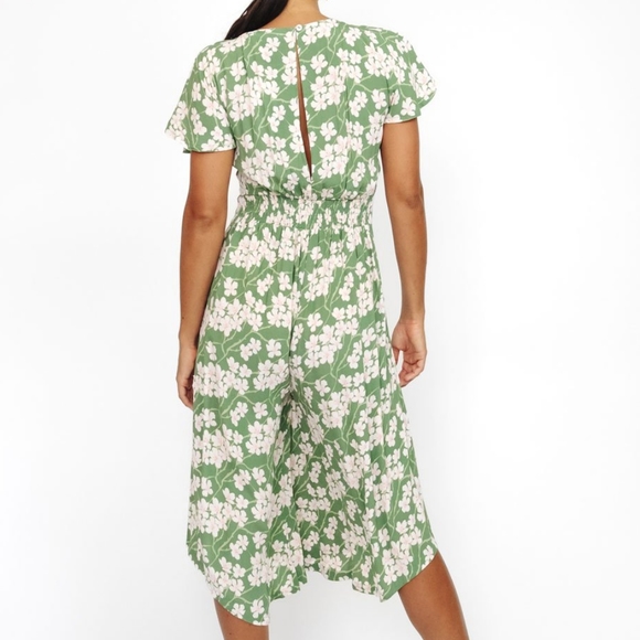 New Fighting Eel Ava Sky Jumper Kiwi Matcha Sakura Green Cherry Blossom M Romper - Picture 4 of 16